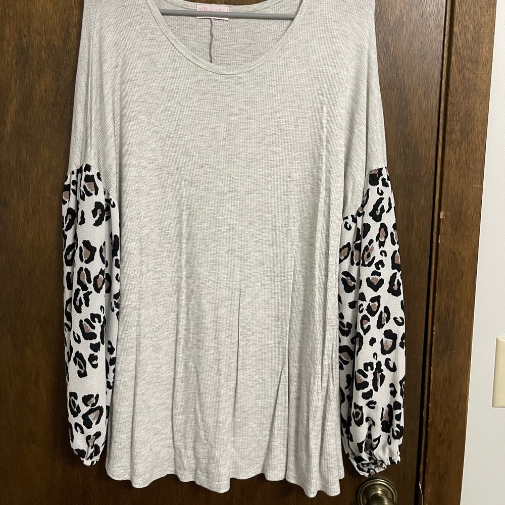 Women’s lightweight animal print top